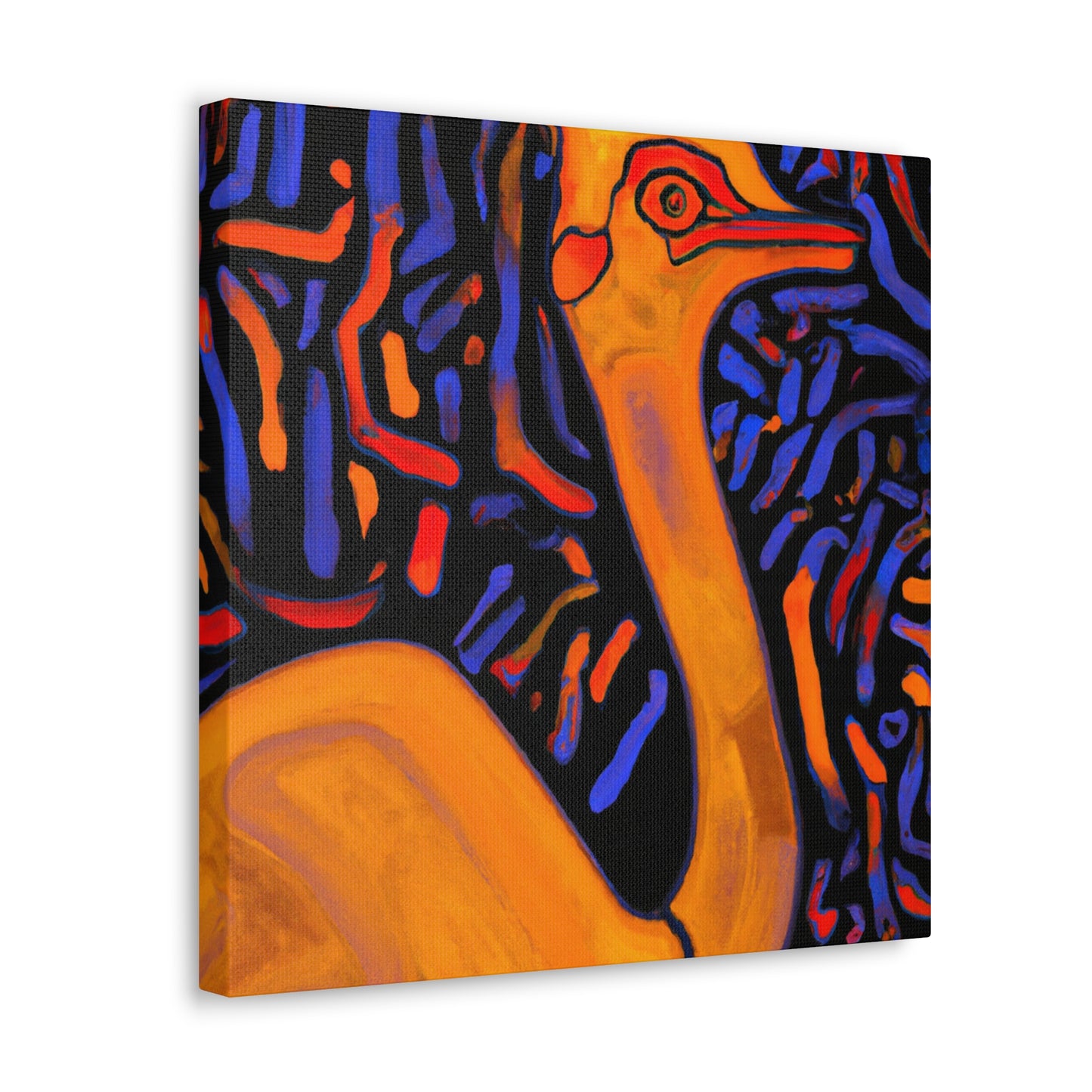 Regal Ostrich Display - Canvas