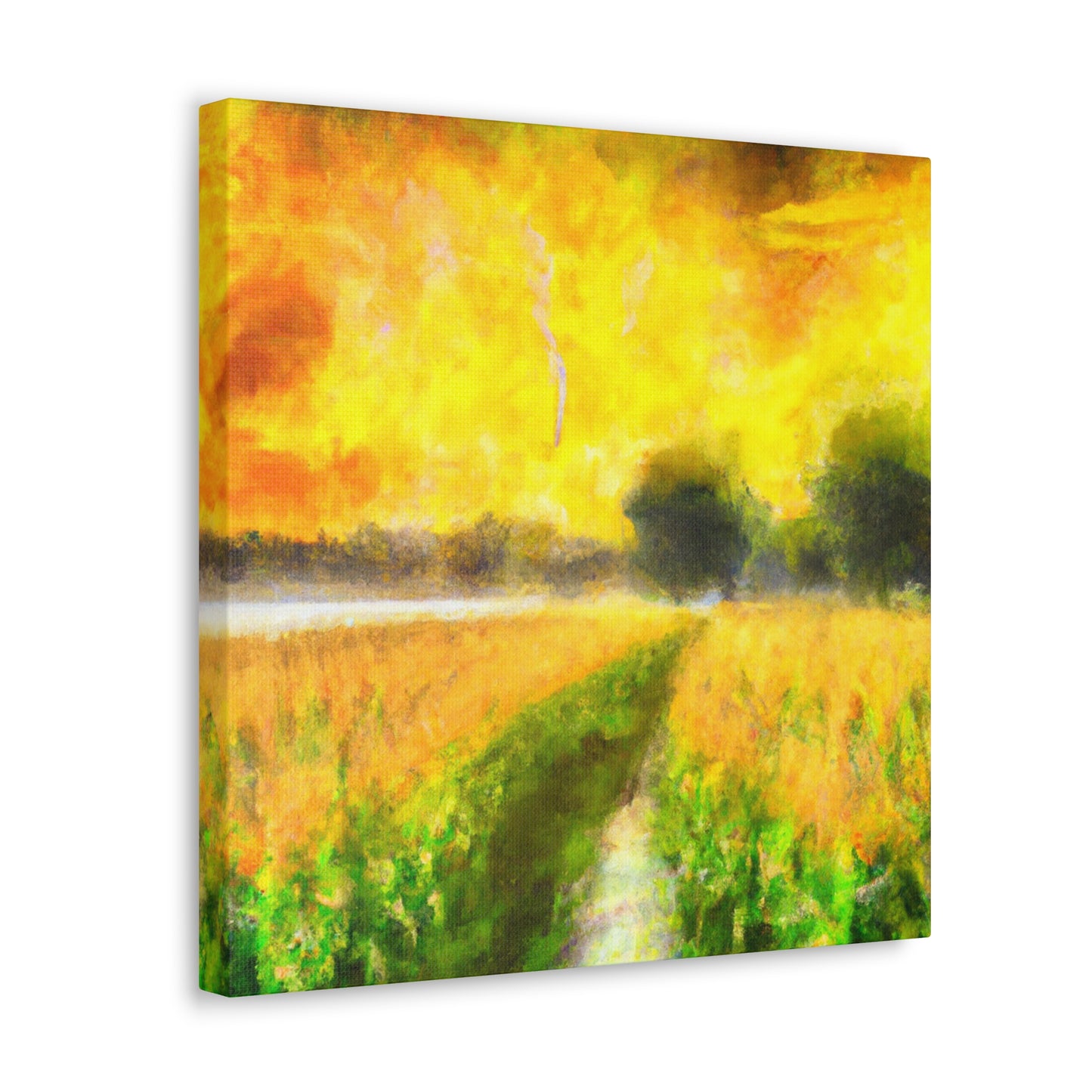 "Cornfield in Moonlight" - Canvas