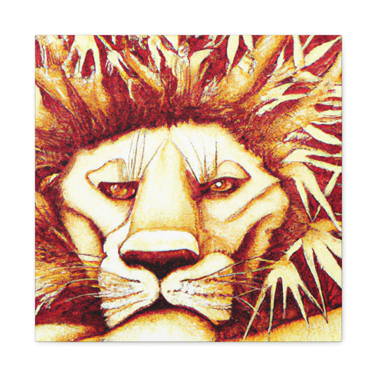 Lion in Baroque - Canvas