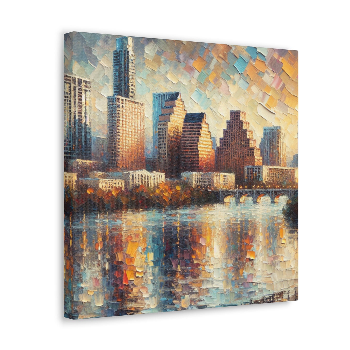 "Lively Shades of Austin" - Canvas