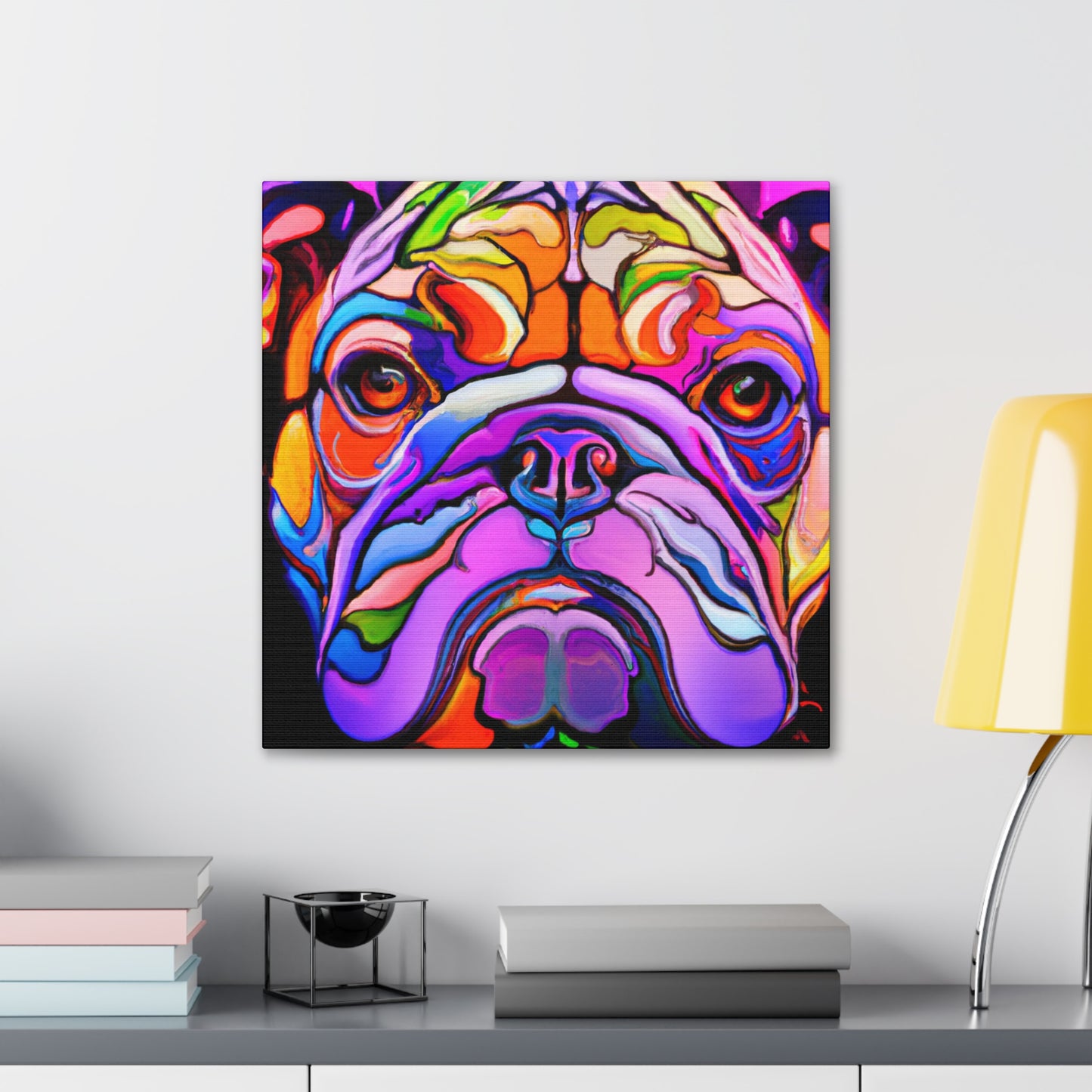 "Bulldog's Majestic Slumber" - Canvas