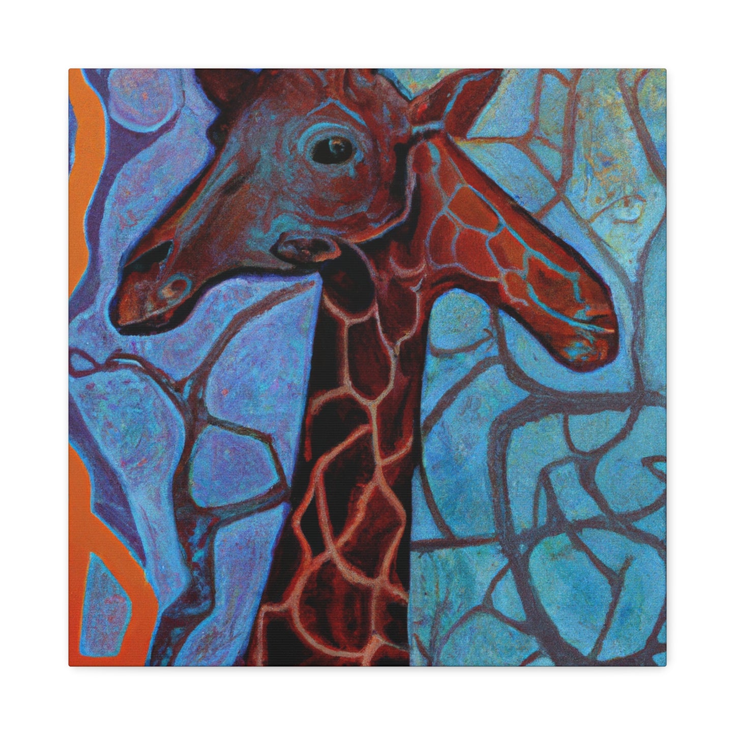 "Giraffes in Art Deco". - Canvas