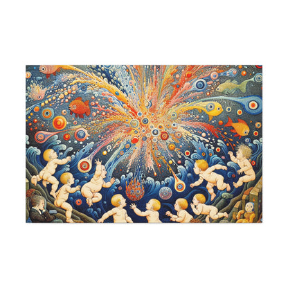 Whimsical Aquatic Wonderland - Canvas