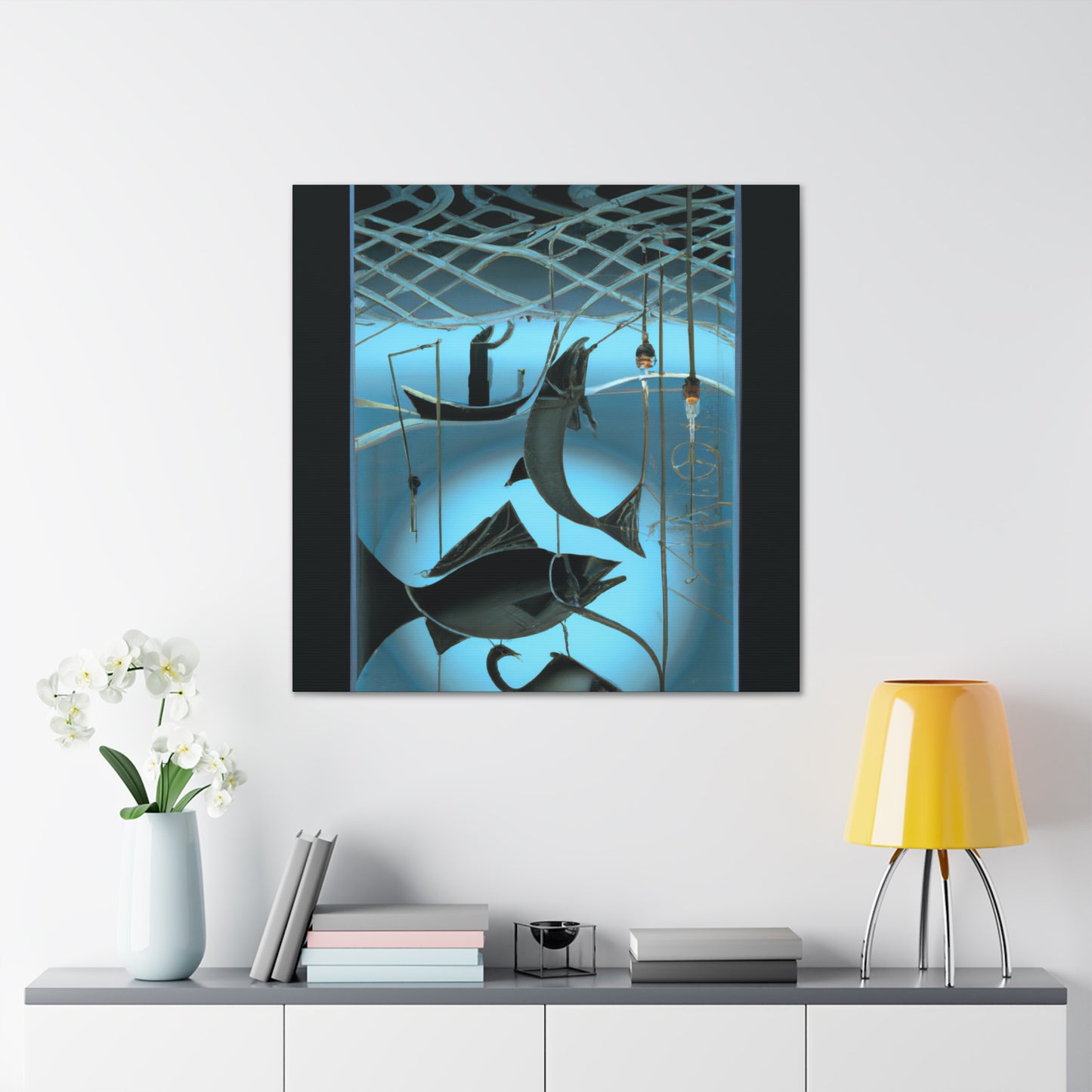 Fishing in Deep Waters - Canvas