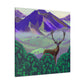 Deer in the Mist - Canvas