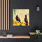 Red-Winged Songbird Reflection - Canvas