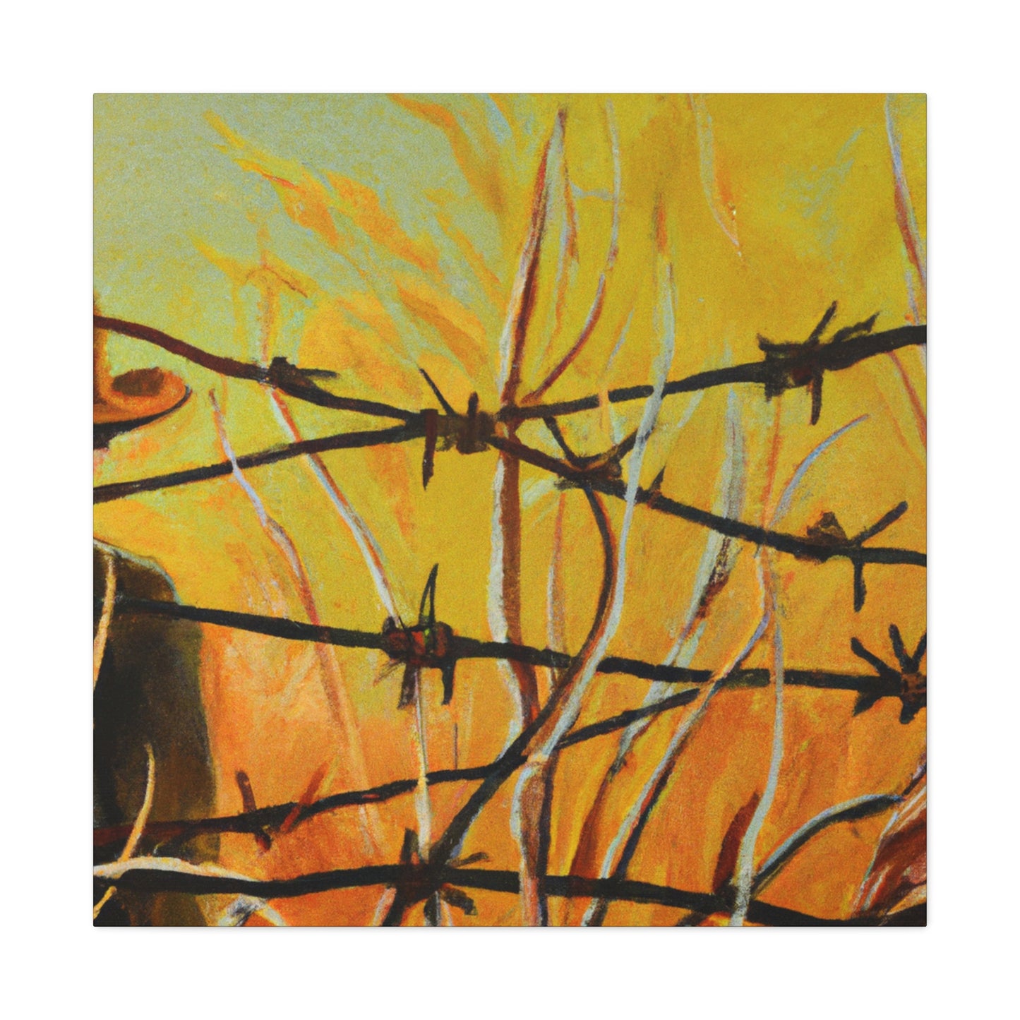 Barbed Wire Mirage - Canvas