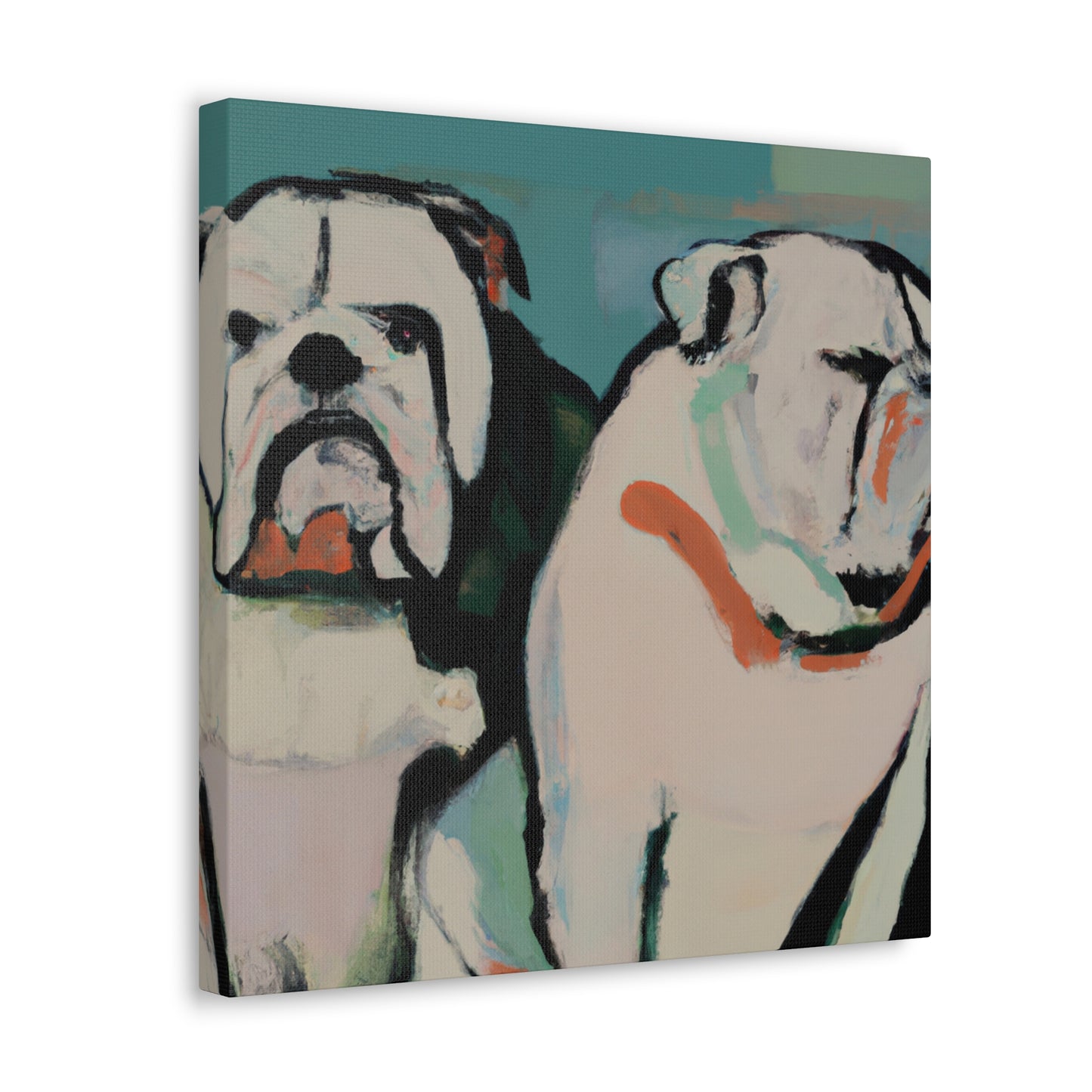 "Loyal English Bulldog' - Canvas