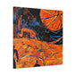 Basketball Court Abstract - Canvas