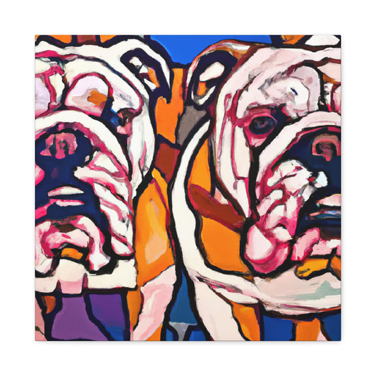 English Bulldog Majesty - Canvas