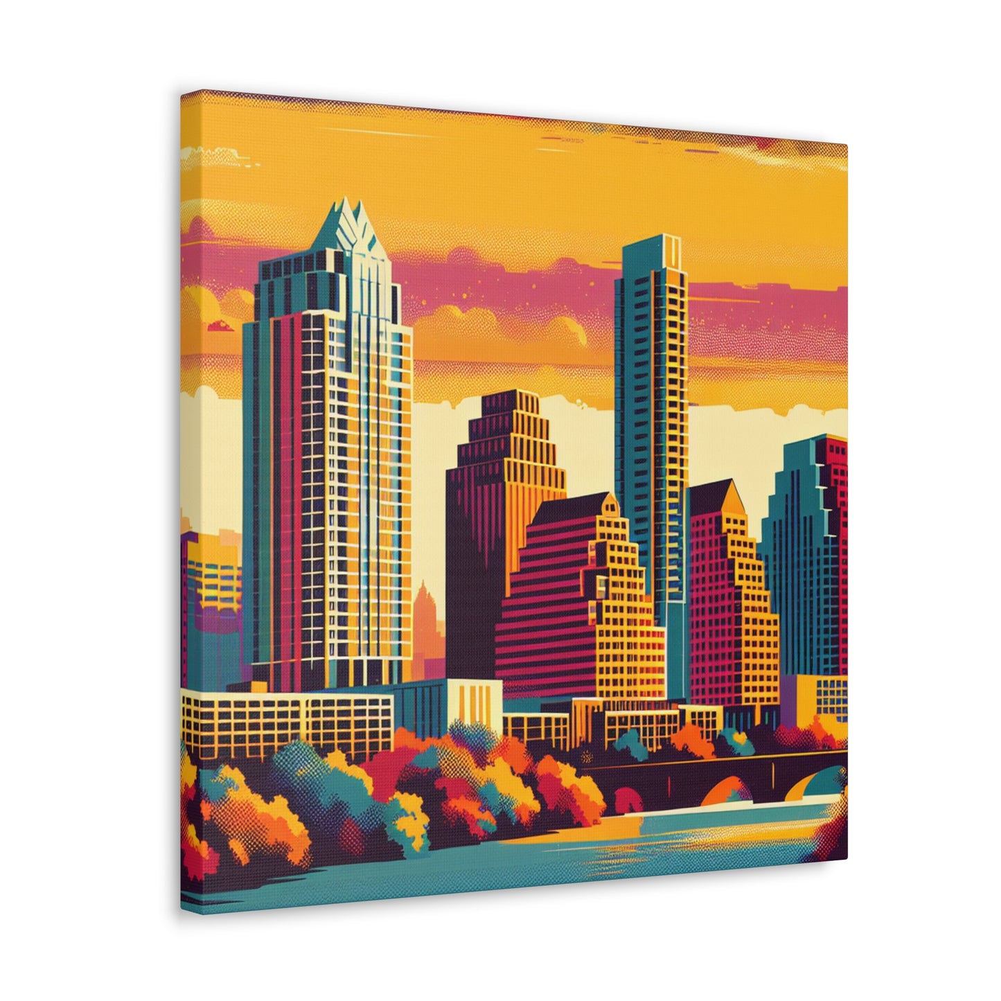 "Colorful Austin Skies" - Canvas