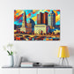 "Vibrant Columbus Dawn" - Canvas