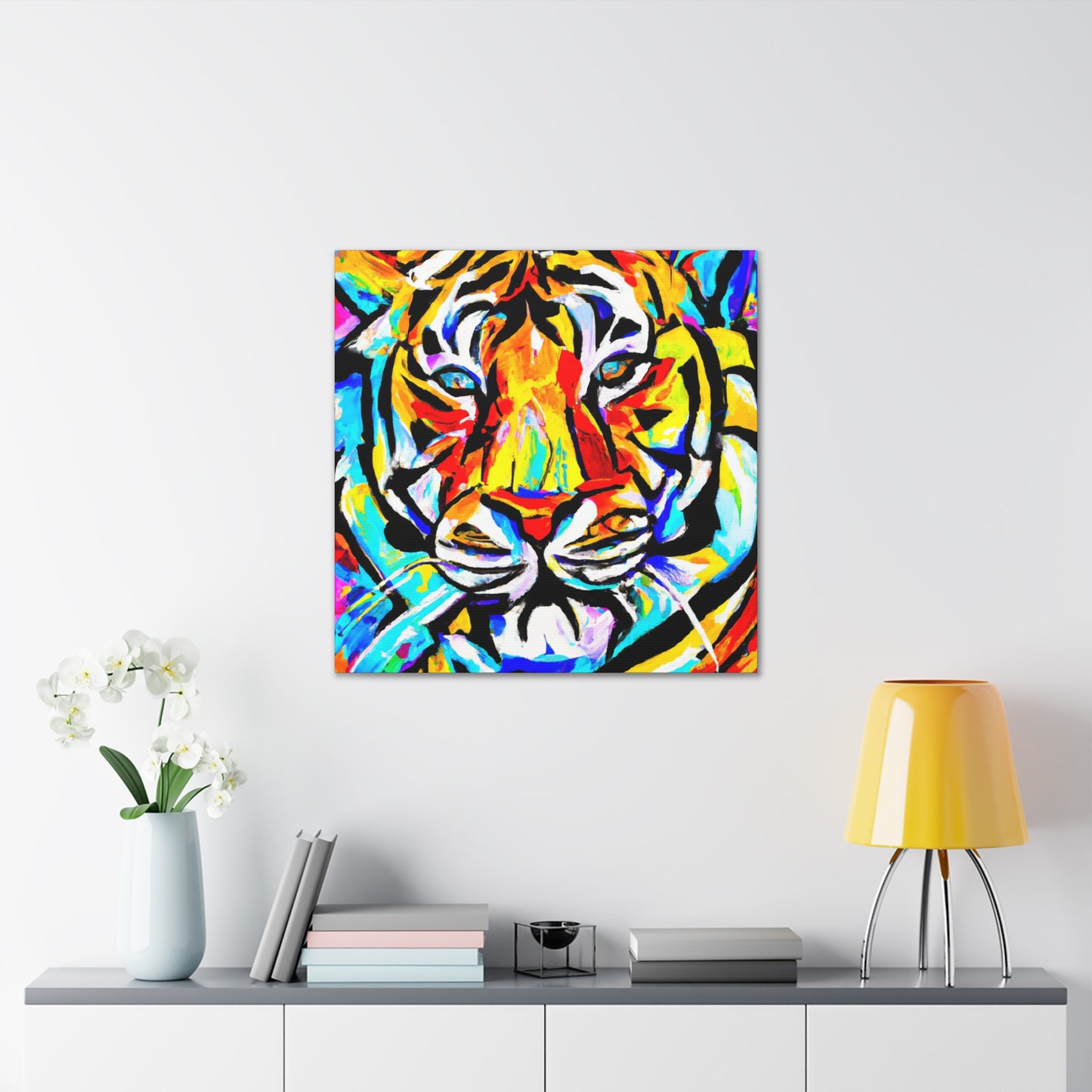 "Tiger in Art Deco" - Canvas