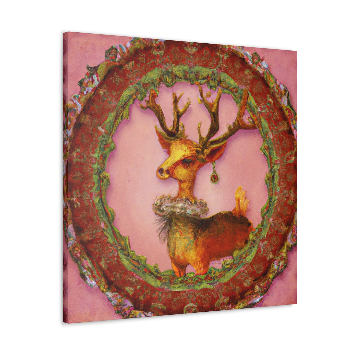 "Reindeer Reflection Rococo" - Canvas