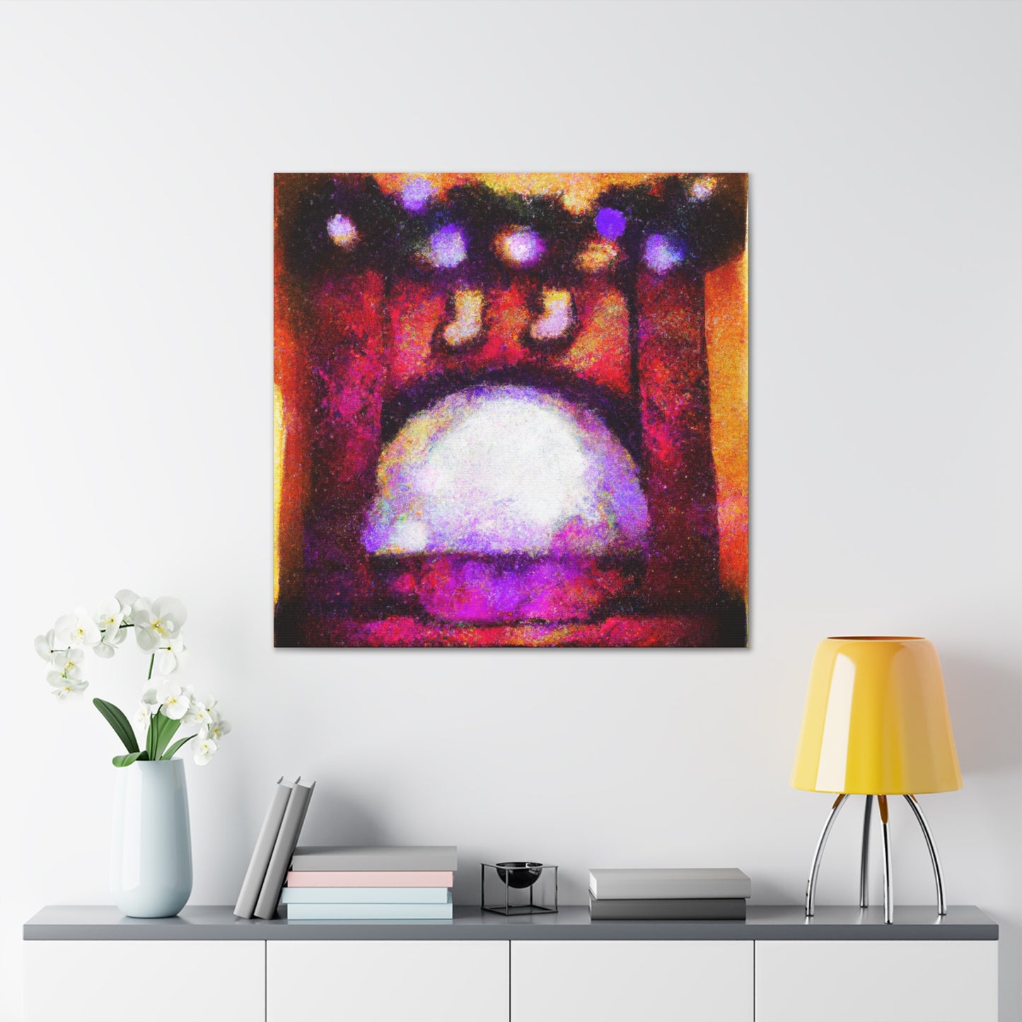 "Fire Hearth Refuge" - Canvas