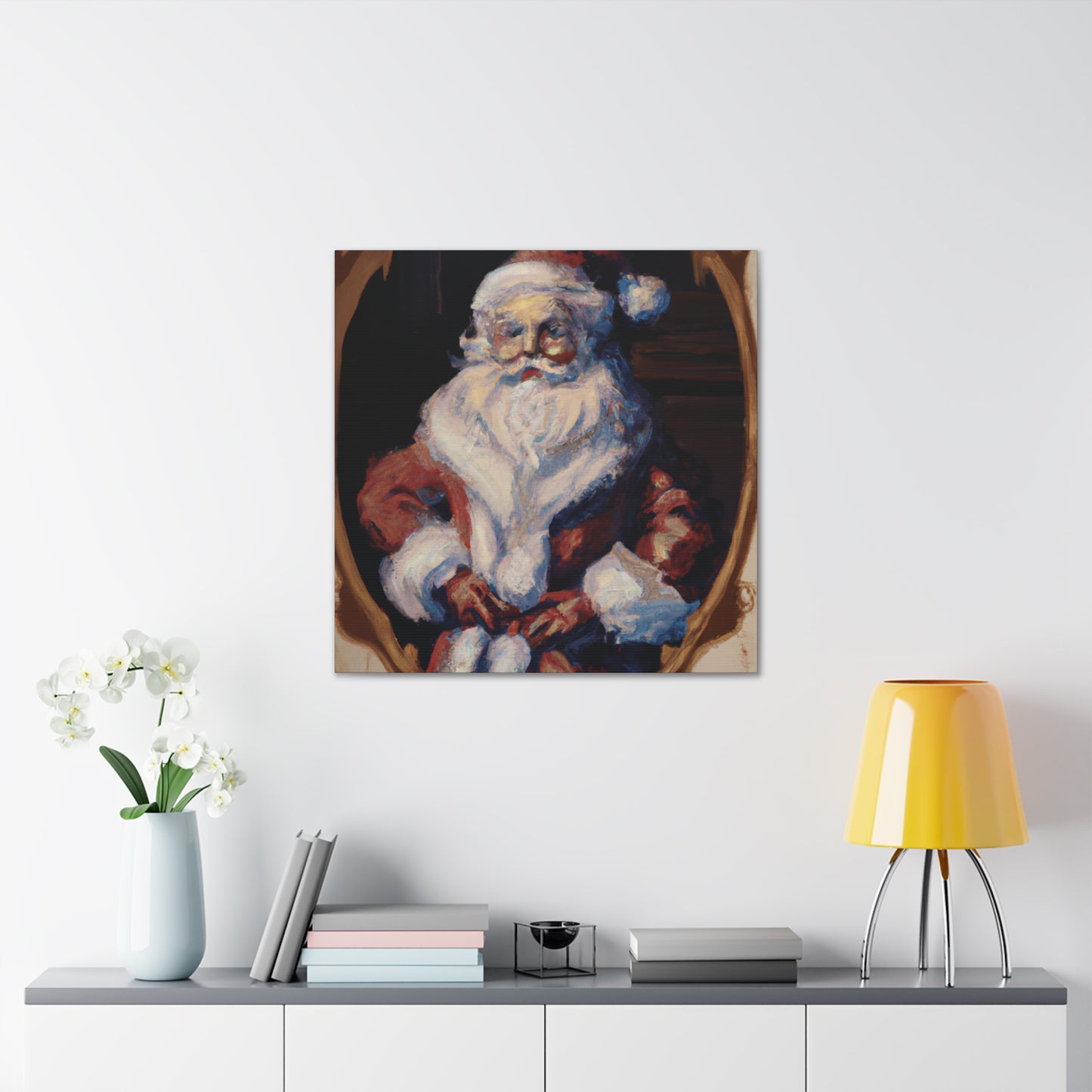 Santa's Rococo Joy - Canvas