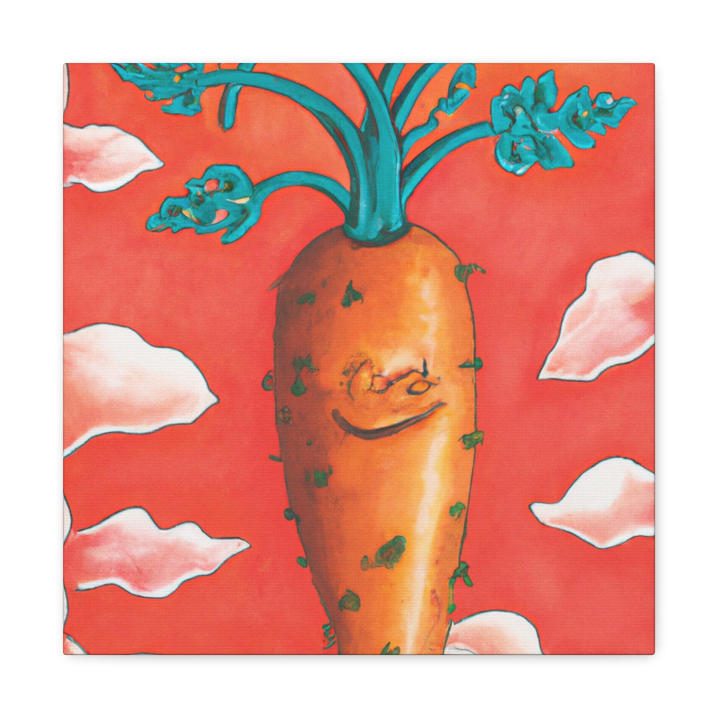 "Carrot in Rococo Style" - Canvas