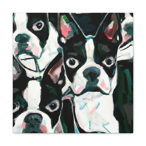 "Boston Terrier Expressionism" - Canvas