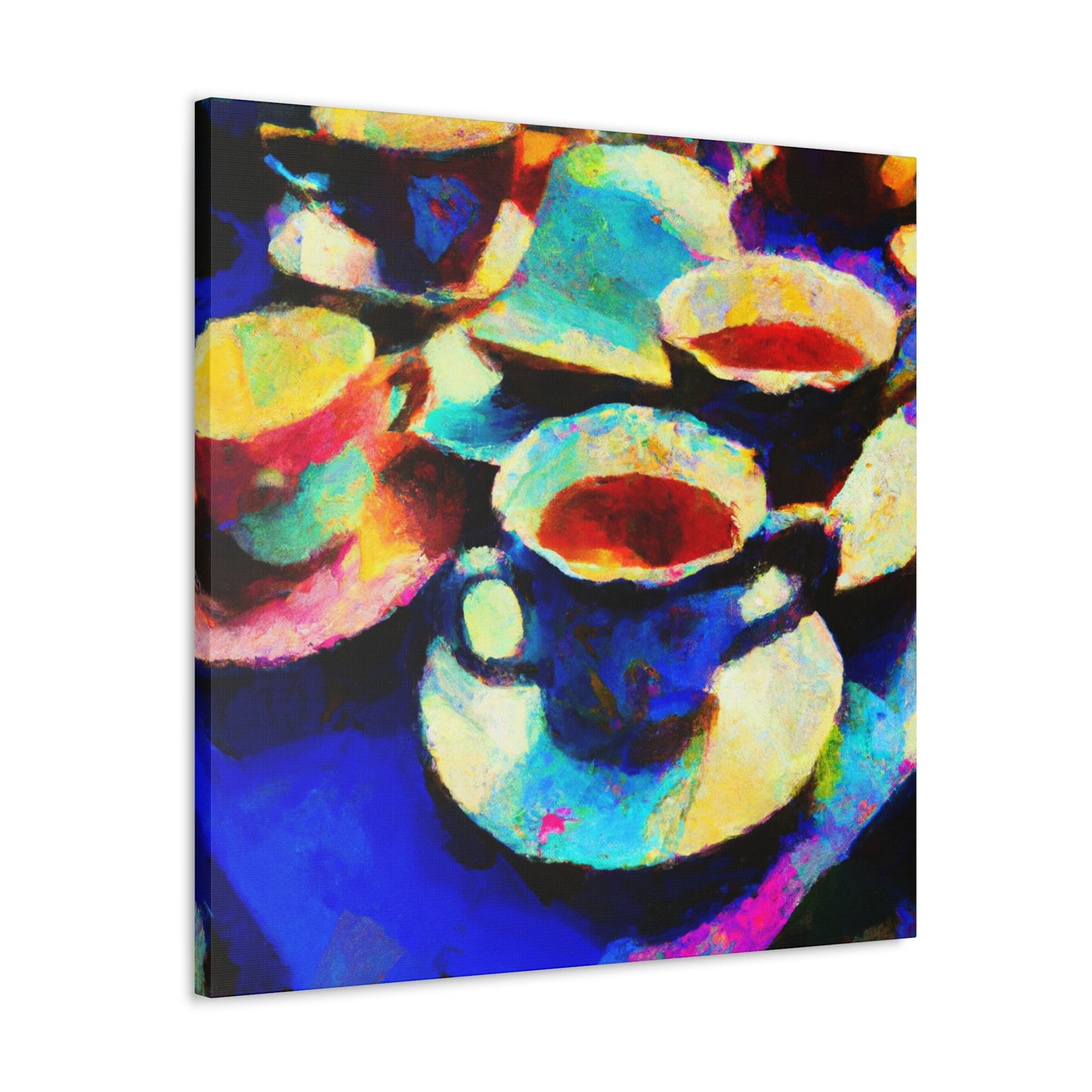 Tea Cups Galore! - Canvas