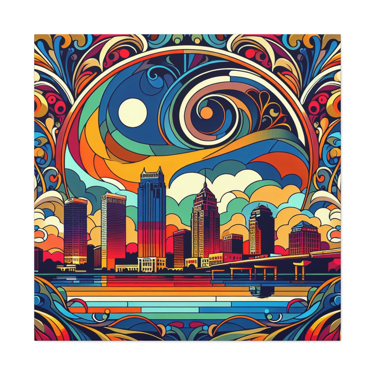 "Sunset Serenade: Tampa" - Canvas