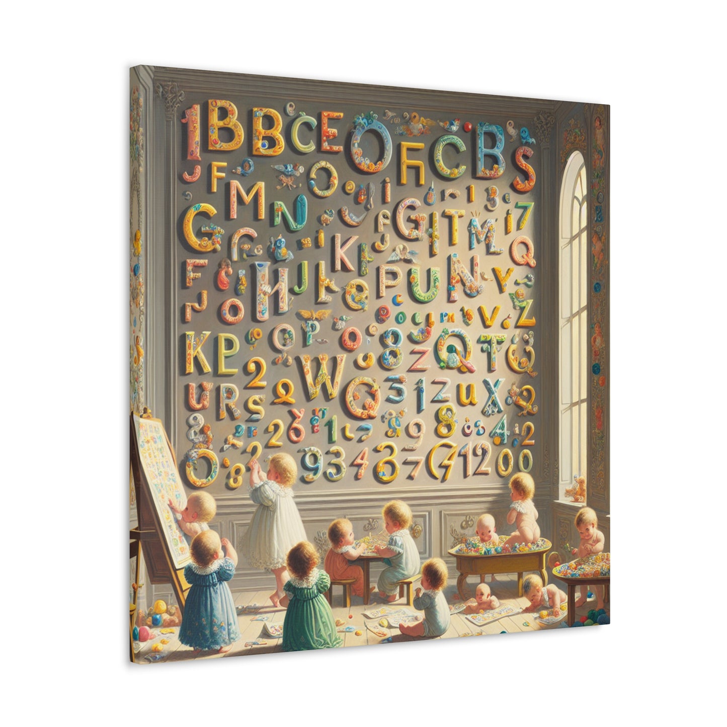 Whimsical Linguistic Kaleidoscope - Canvas