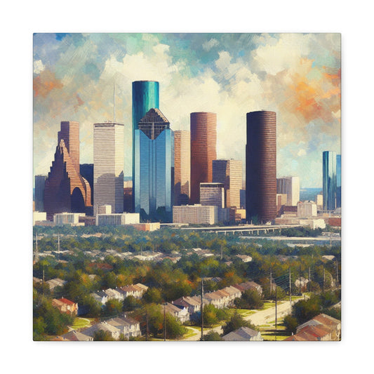 "Houston Huescape Majesty" - Canvas