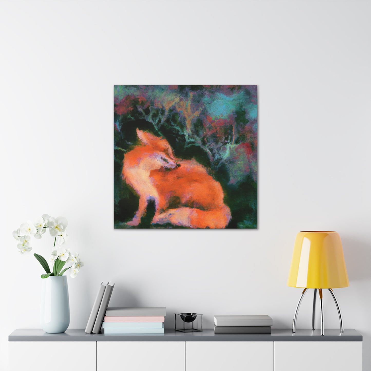 Dhole in Impressionism - Canvas