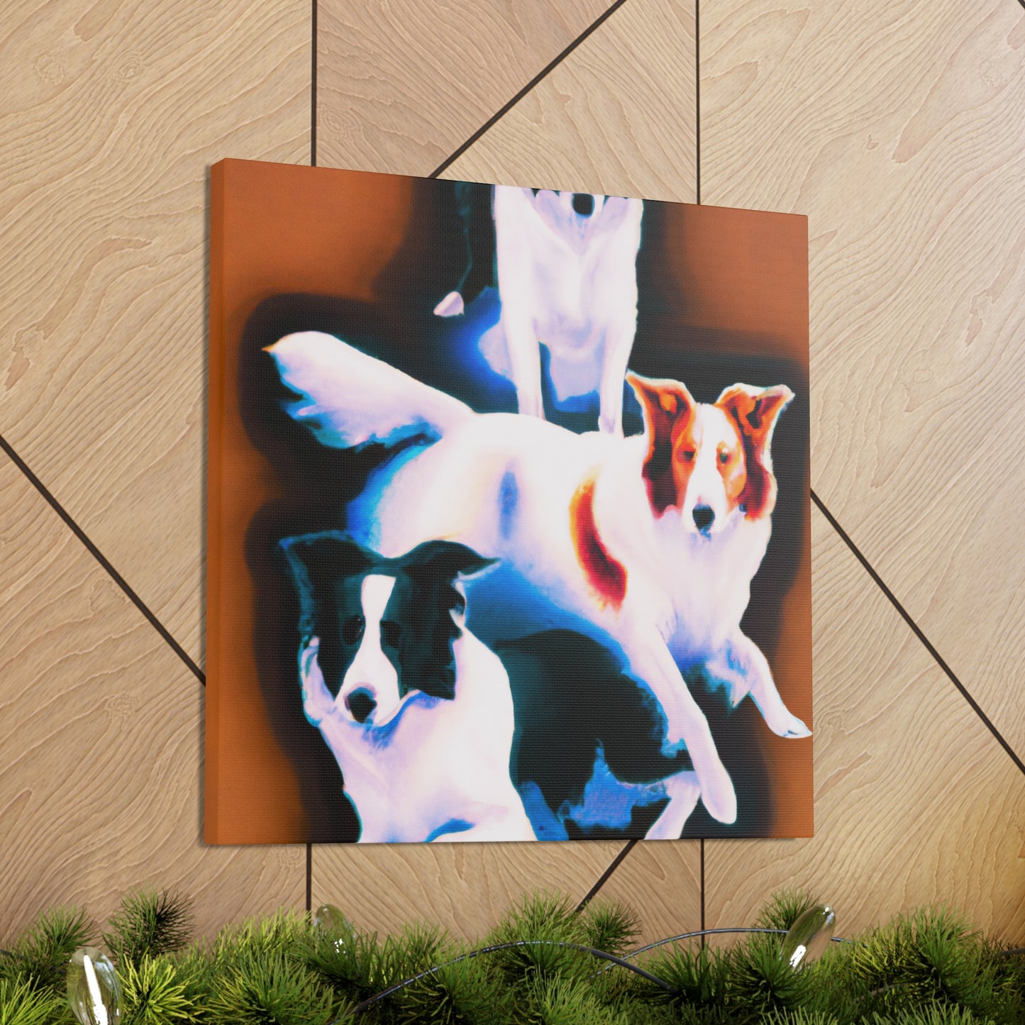 Border Collie Reflection - Canvas