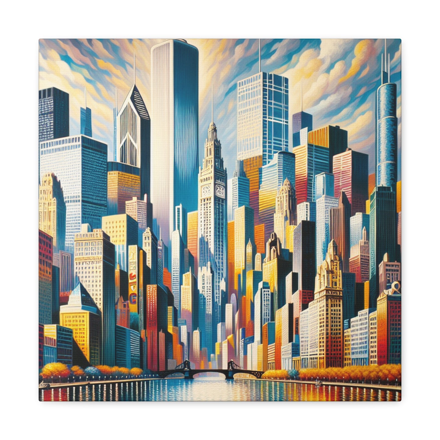 "Urban Vibrancy: Chicago Revived" - Canvas