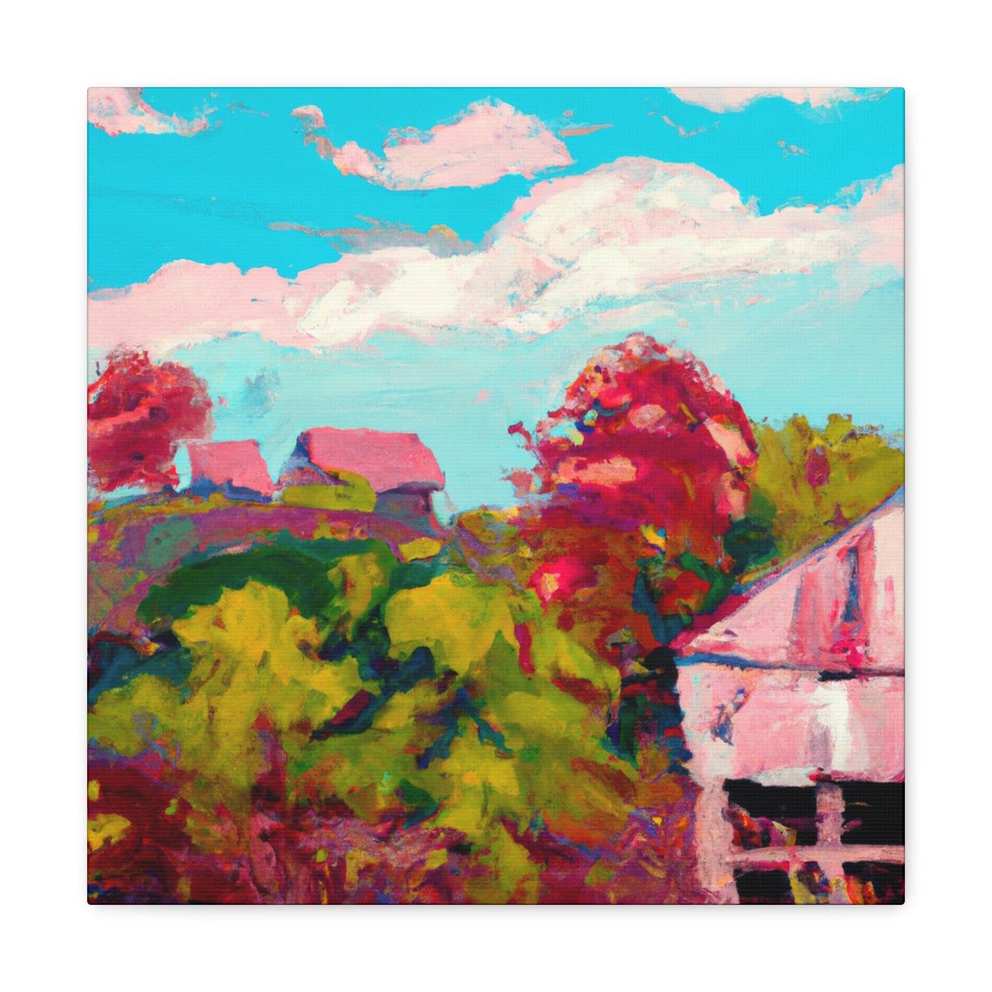 Barn Amid the Sky - Canvas