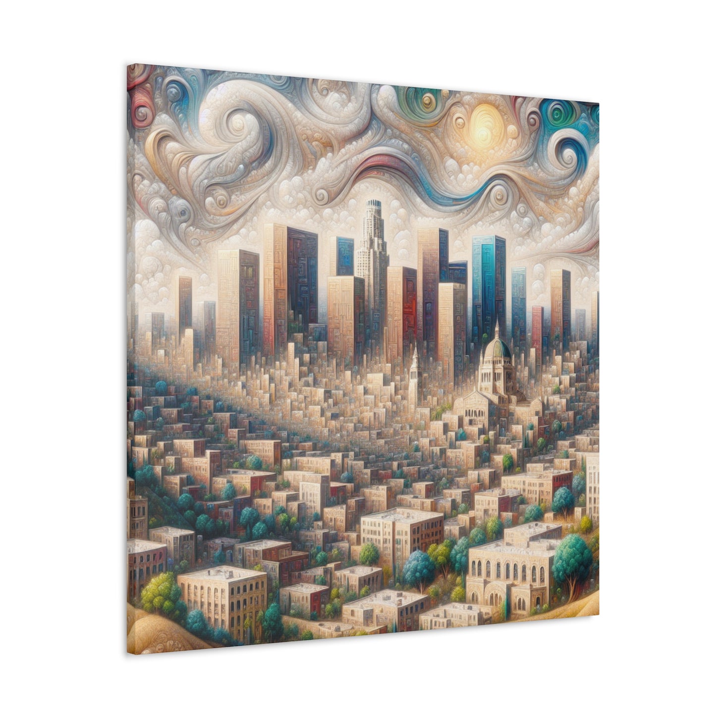 Golden Dreams of Angels - Canvas