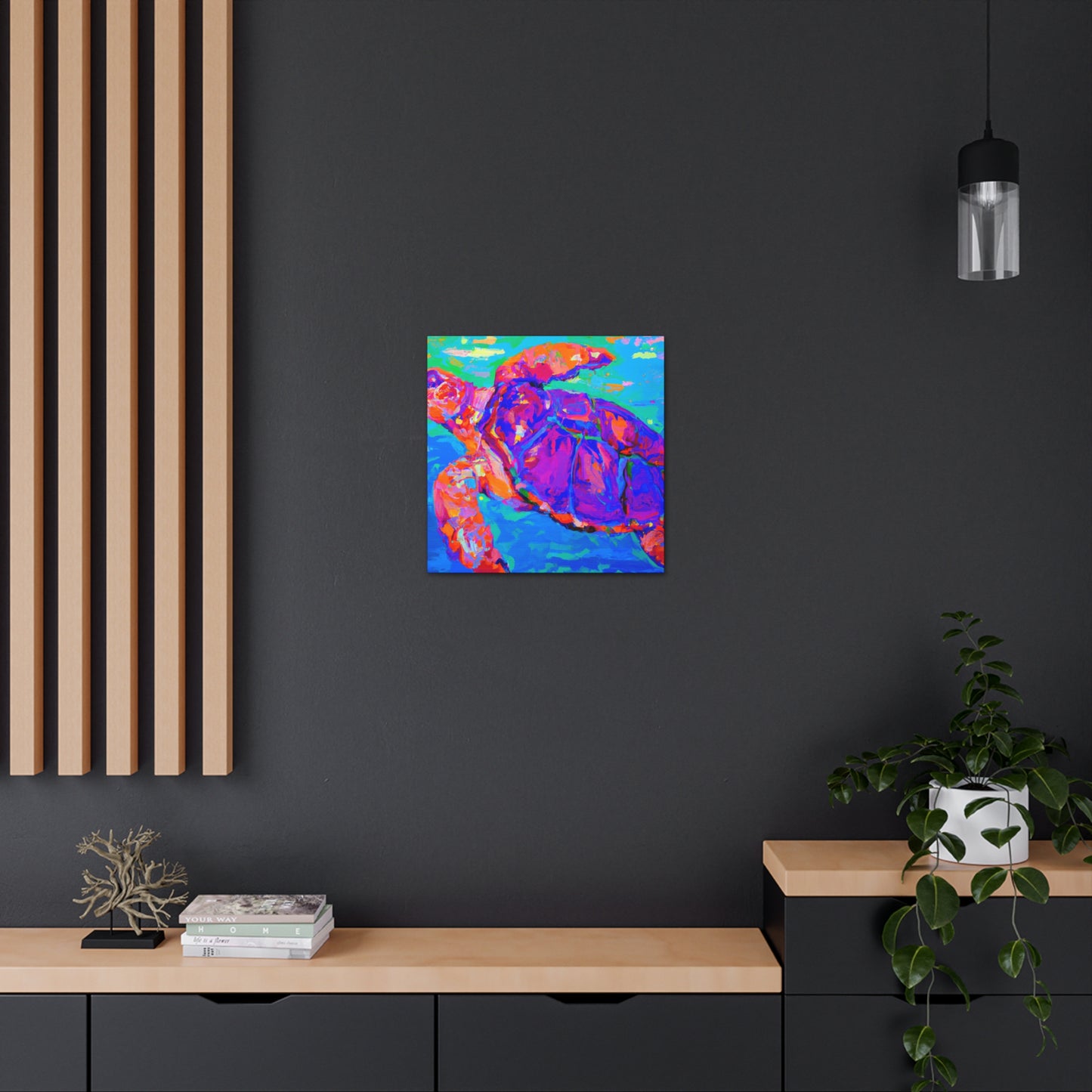 "Turtle in the Sea" - Canvas