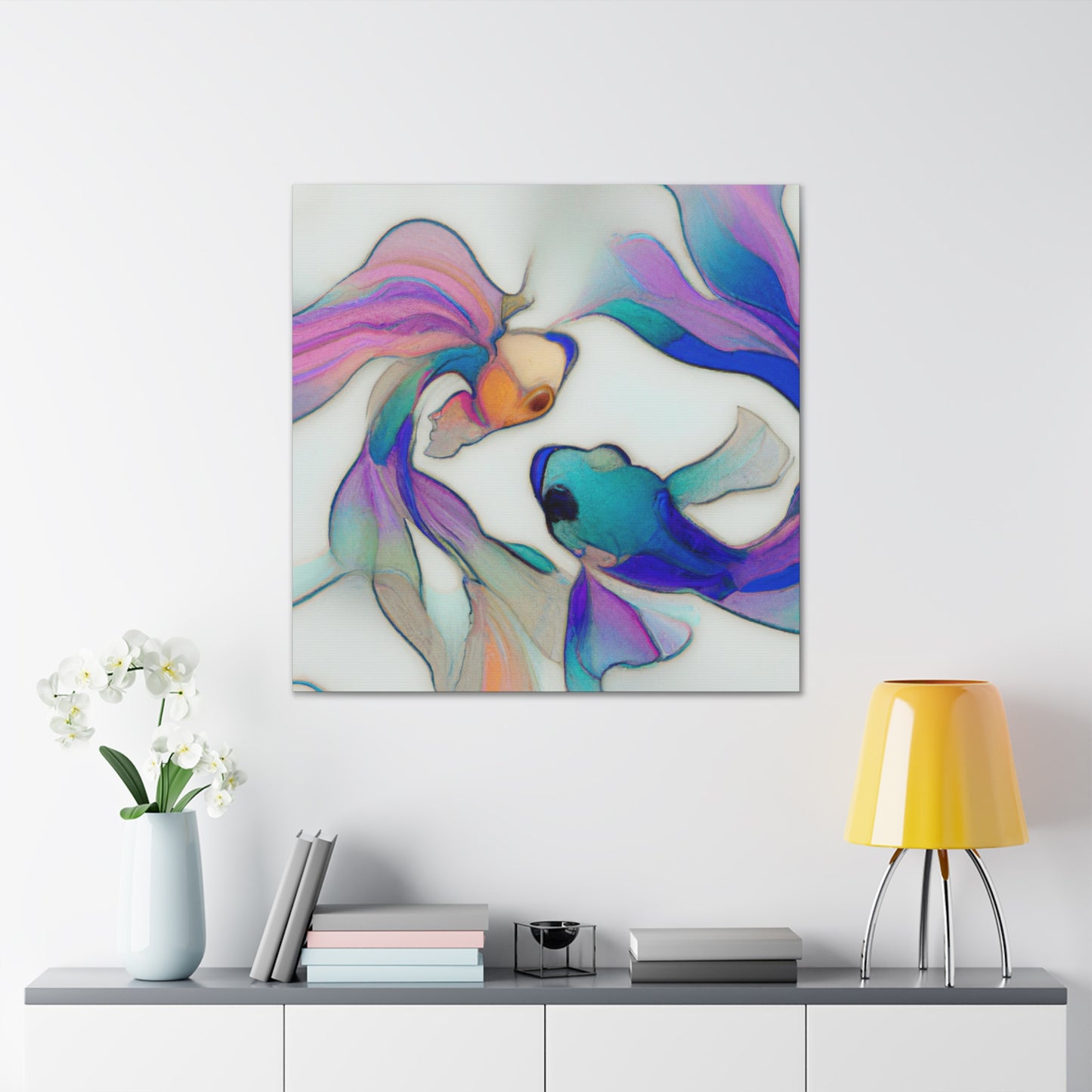 "Guppy in Art Nouveau" - Canvas