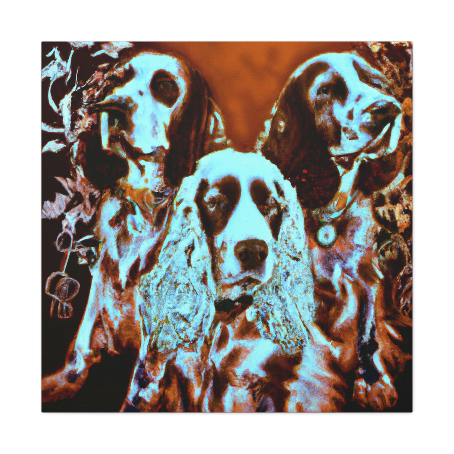 "Lively English Springer Spaniel" - Canvas