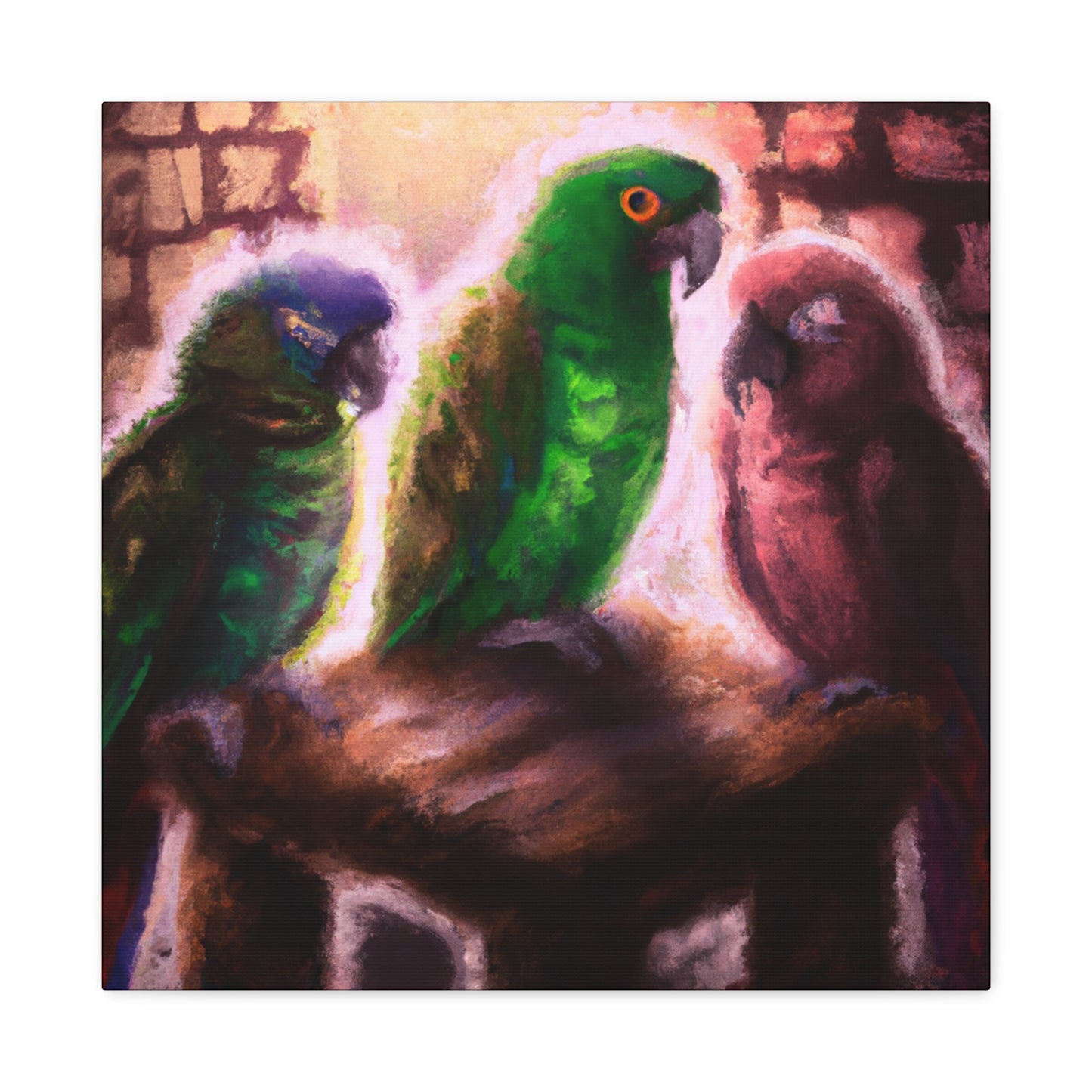 Parrots in Nebulae - Canvas