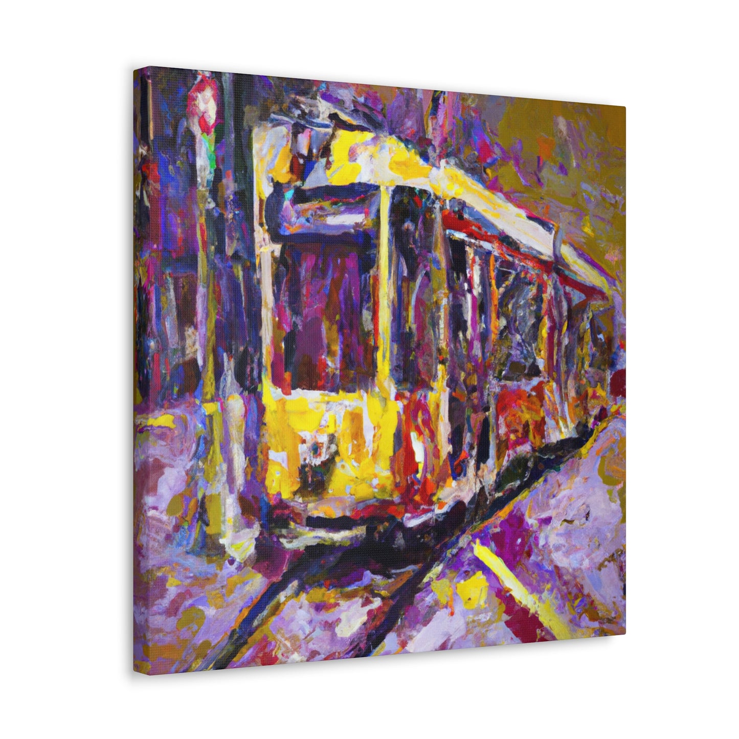 Tram in Impressionism - Canvas