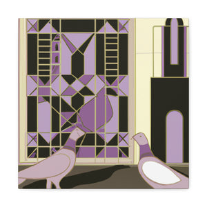 "Pigeon in Art Deco" - Canvas