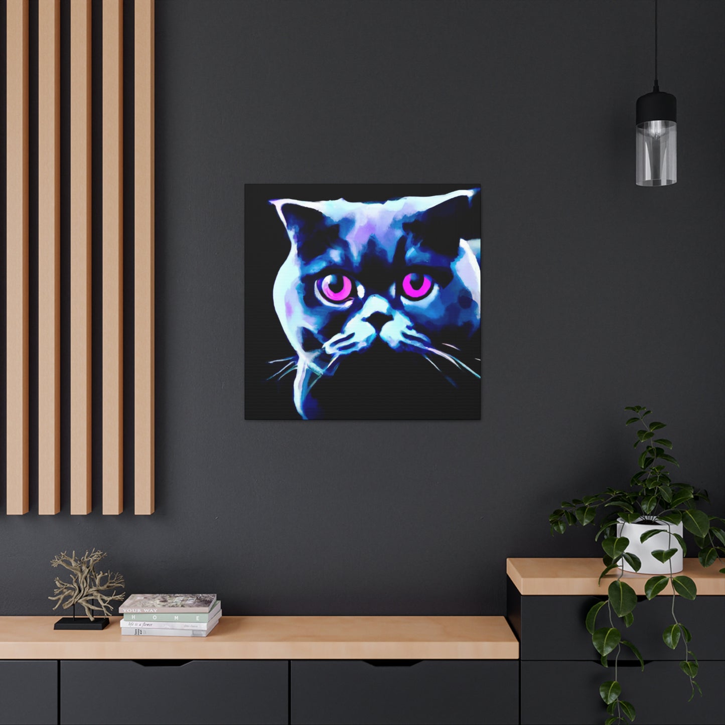 "British Shorthair Reflection" - Canvas