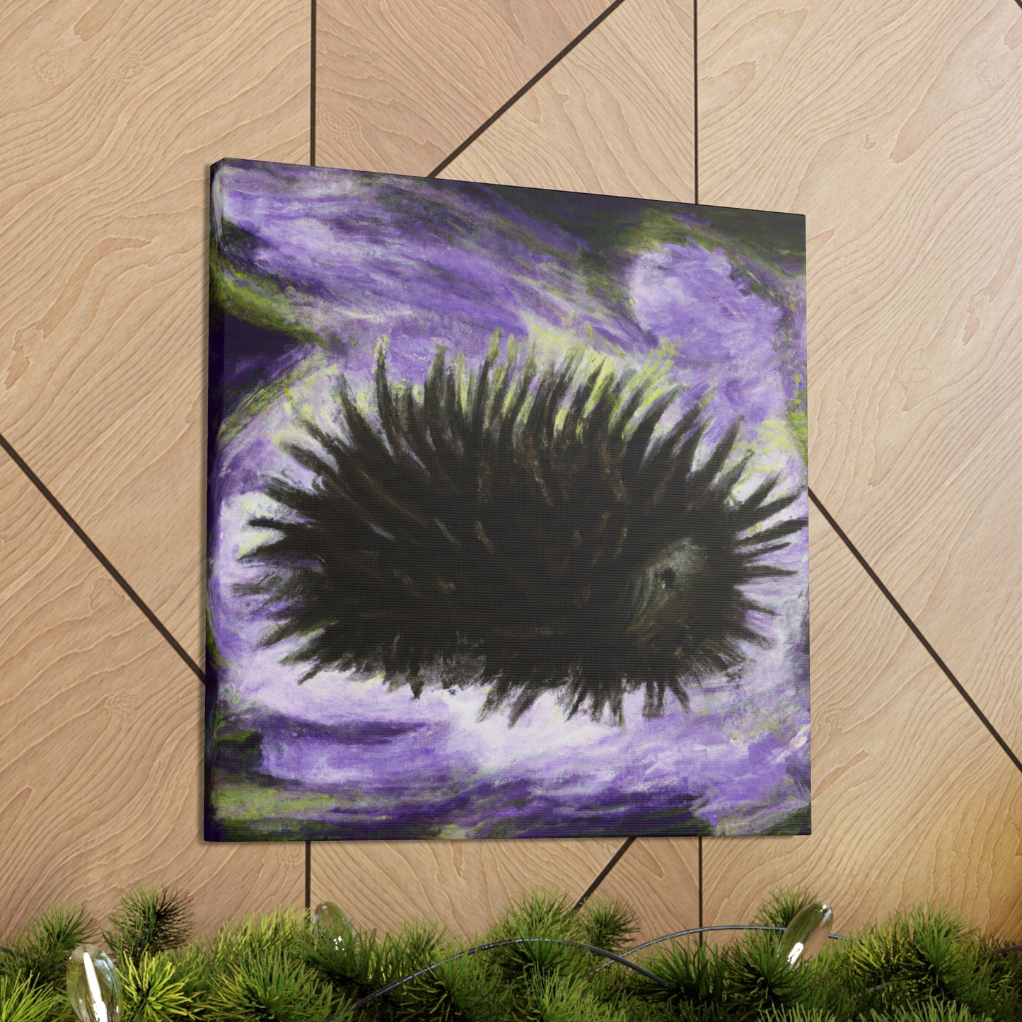 "Sea Urchin Embrace Ebb" - Canvas