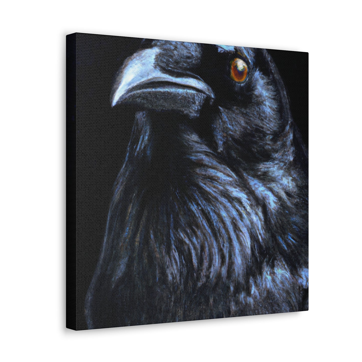 American Crow Hyperrealism - Canvas