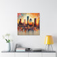 Vibrant Houston Vortex - Canvas