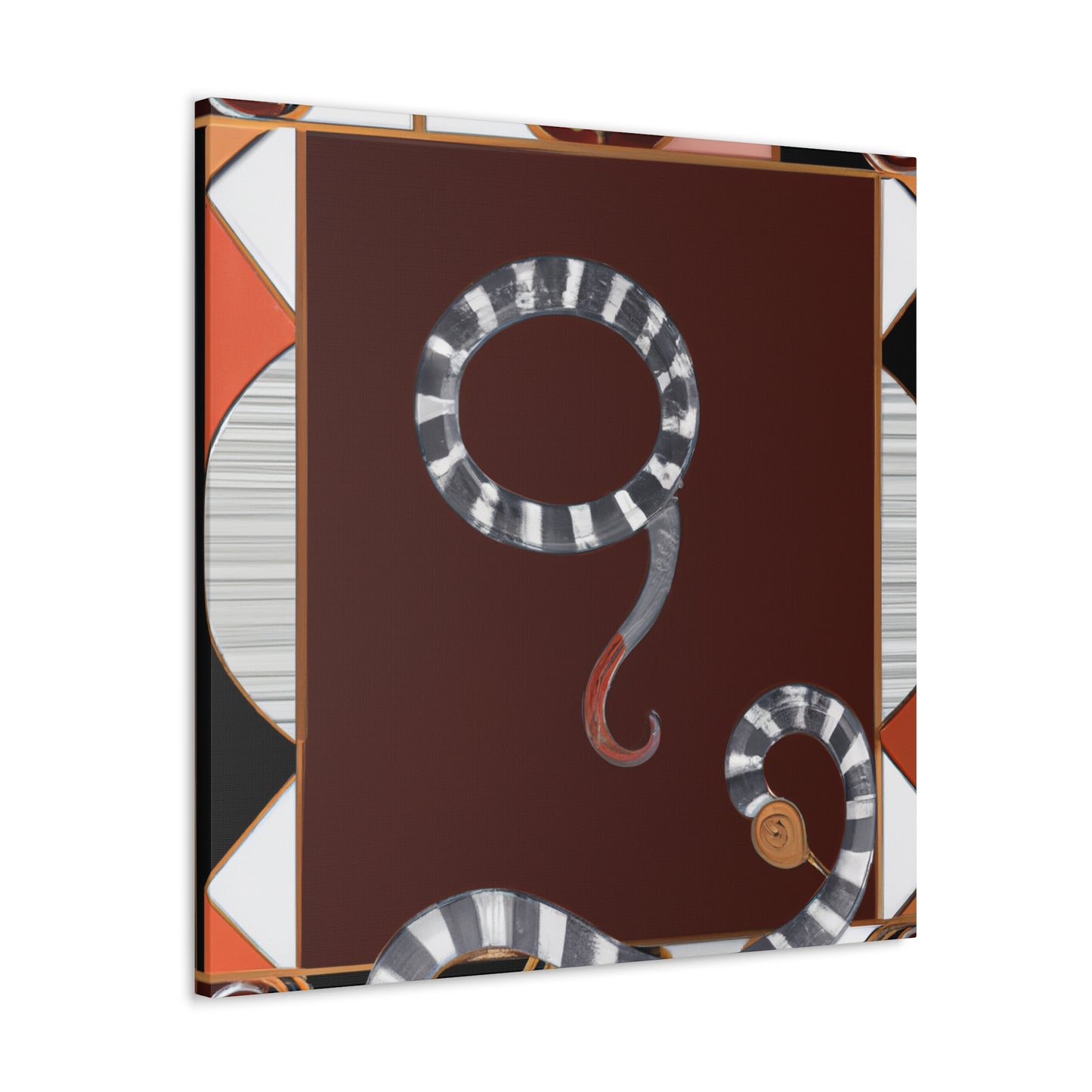 "Corn Snake Deco Dazzle" - Canvas