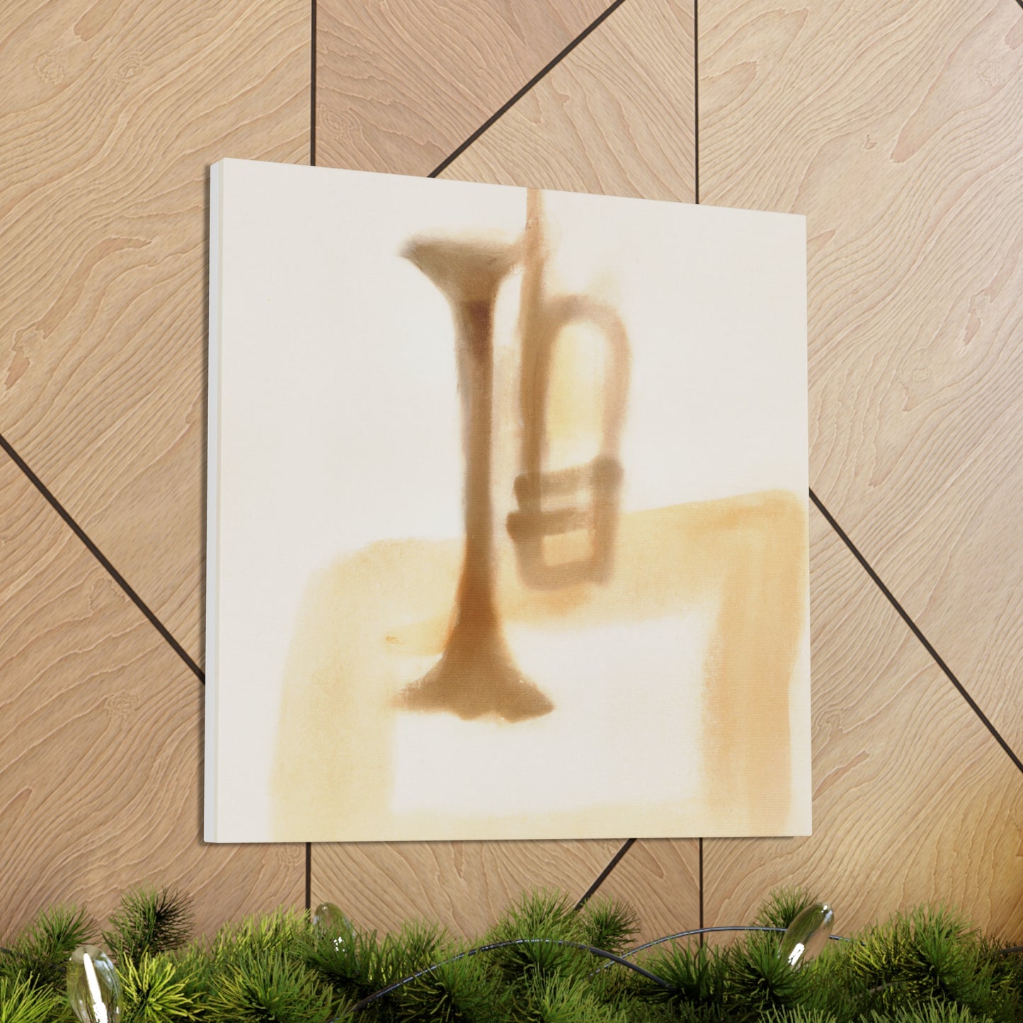 "Trumpet Calls Serenely". - Canvas