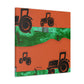 Tractor's Tranquil Harvest - Canvas