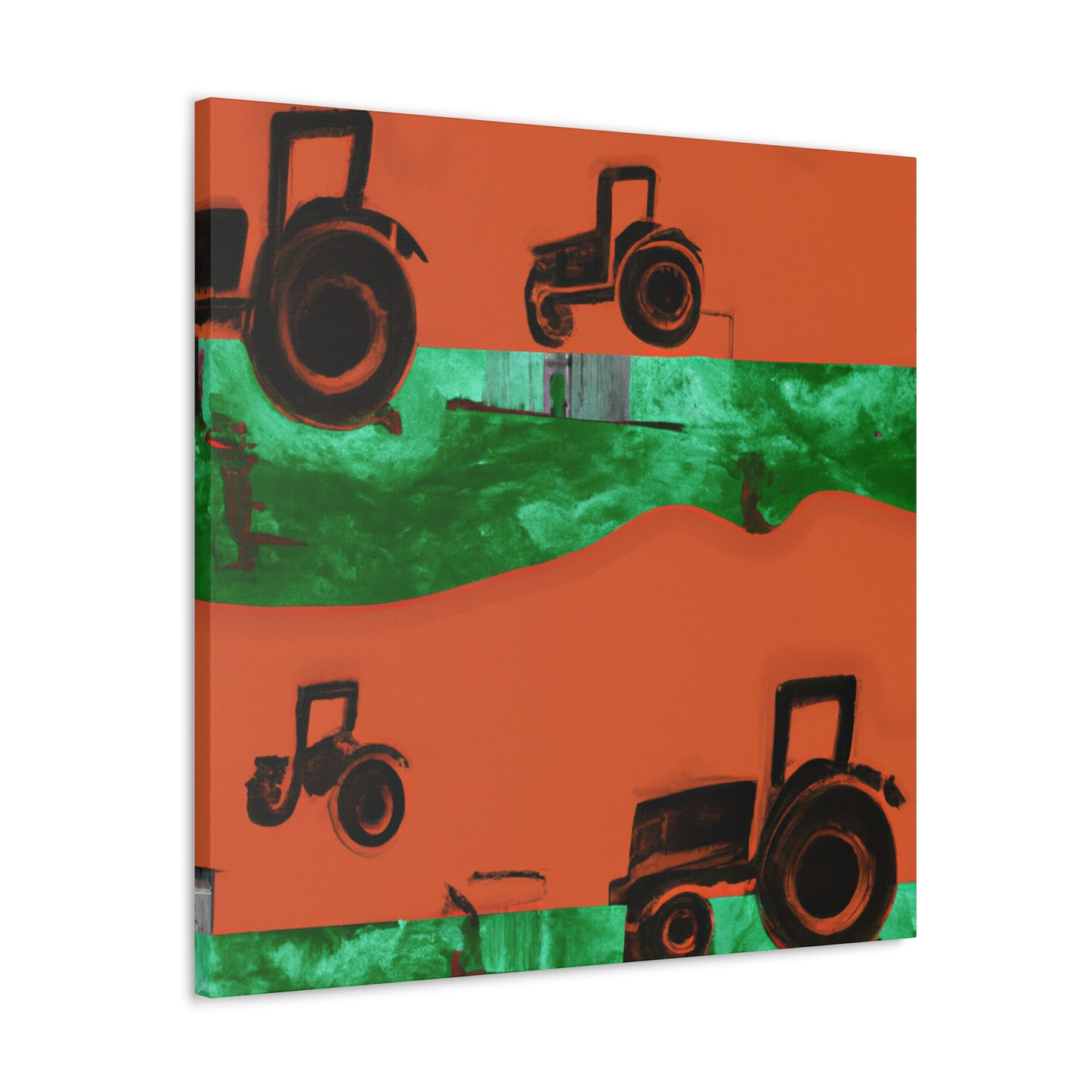 Tractor's Tranquil Harvest - Canvas