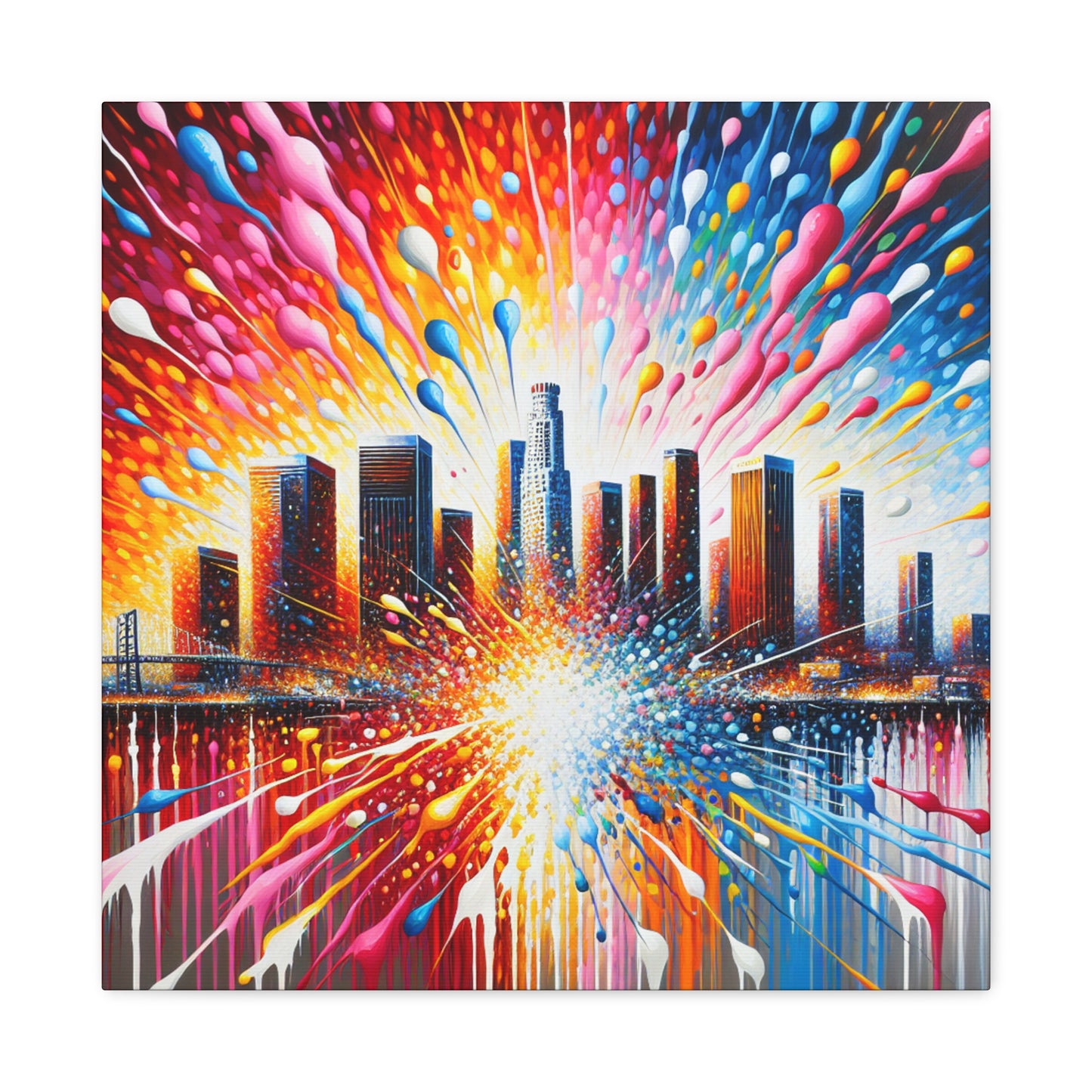 "Vibrant Urban Dreams" - Canvas