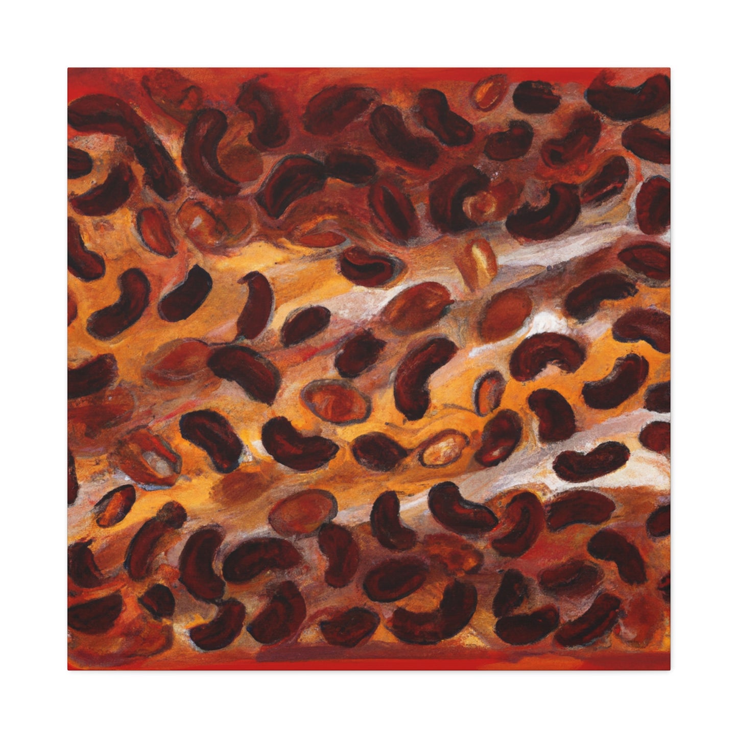 Coffee Beans Expressionism - Canvas