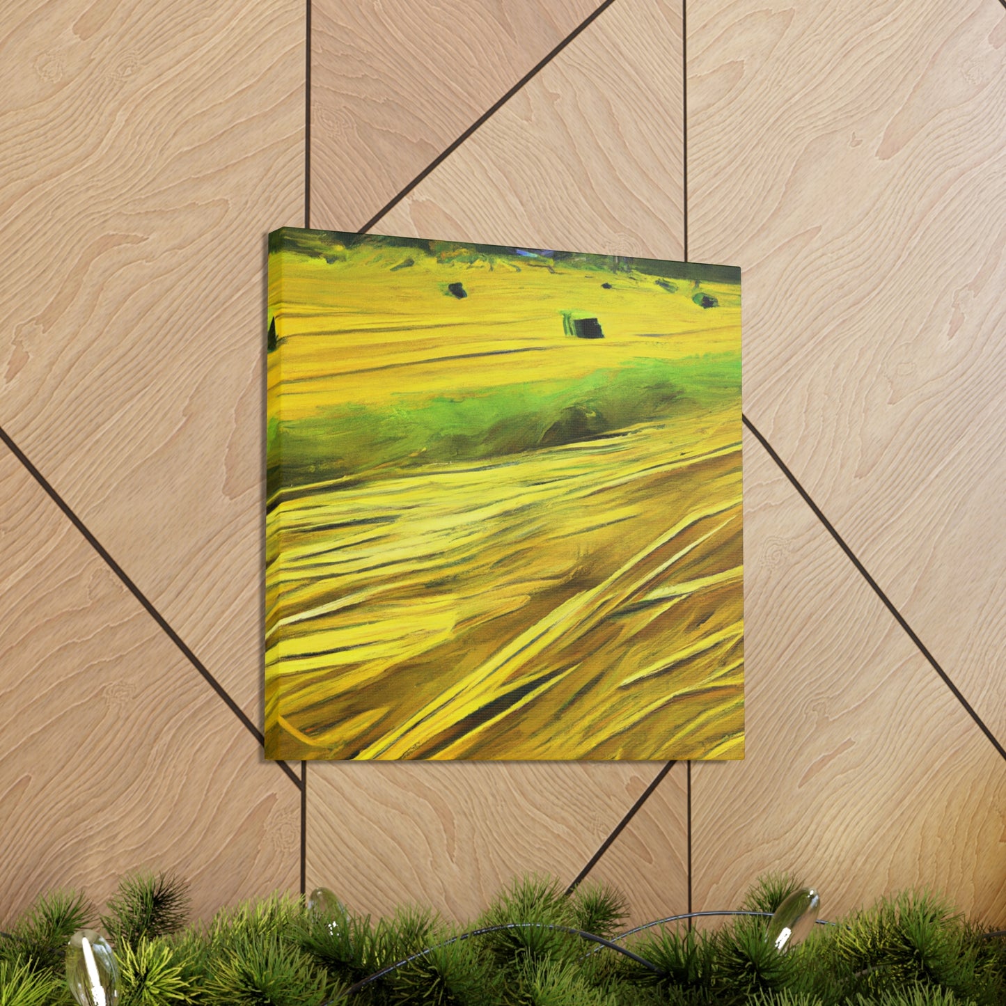 Sunlit Hay Field Dream - Canvas