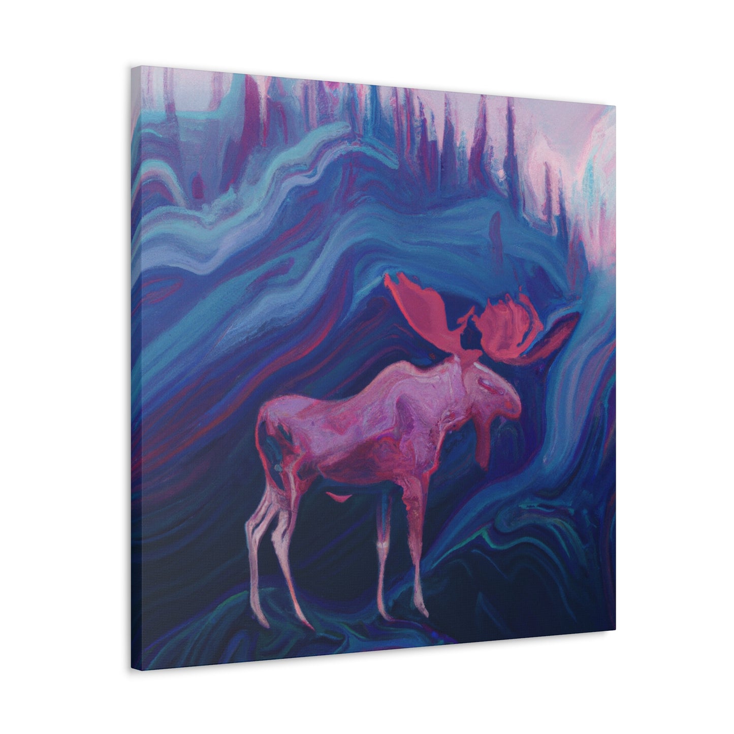 Moose in Art Deco - Canvas