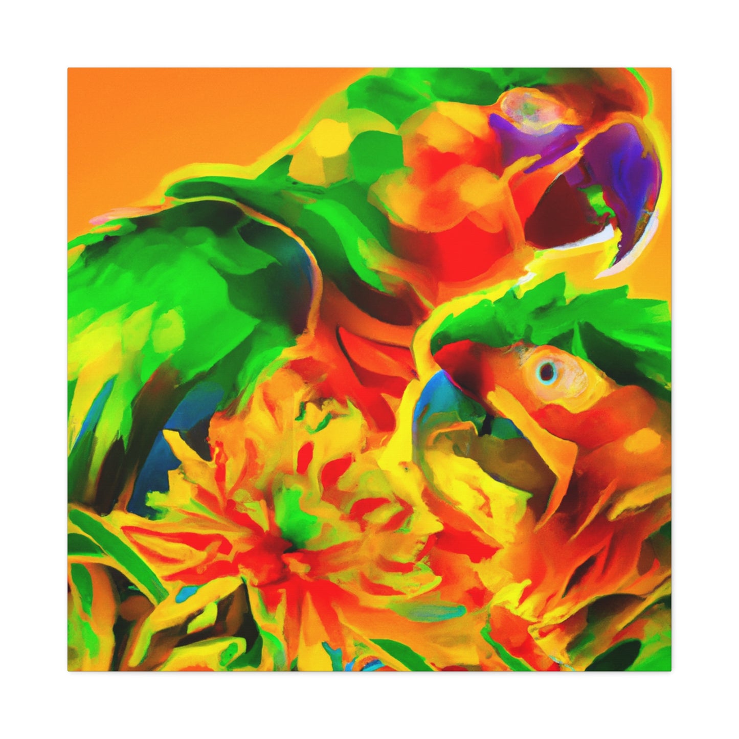 Rainbow of Macaws - Canvas